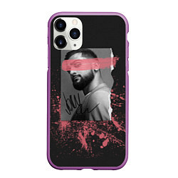 Чехол iPhone 11 Pro матовый JONY, цвет: 3D-фиолетовый