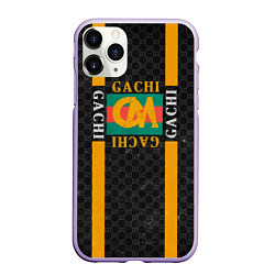 Чехол iPhone 11 Pro матовый Gachi Gucci, цвет: 3D-светло-сиреневый