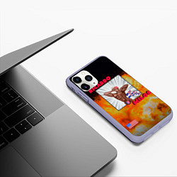 Чехол iPhone 11 Pro матовый Big Ricardo, цвет: 3D-светло-сиреневый — фото 2