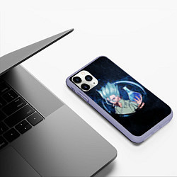 Чехол iPhone 11 Pro матовый Dr Stone, цвет: 3D-светло-сиреневый — фото 2