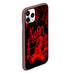 Чехол iPhone 11 Pro матовый Korn, цвет: 3D-коричневый — фото 2