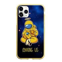 Чехол iPhone 11 Pro матовый Among Us Space, цвет: 3D-желтый