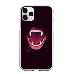 Чехол iPhone 11 Pro матовый Кусь, цвет: 3D-белый
