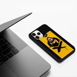 Чехол iPhone 11 Pro матовый Мот, цвет: 3D-черный — фото 2