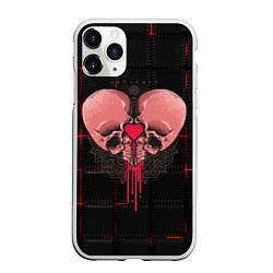 Чехол iPhone 11 Pro матовый Halloween love, цвет: 3D-белый