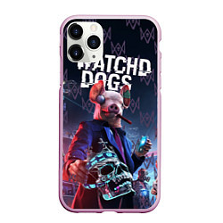 Чехол iPhone 11 Pro матовый Watch Dogs: Legion, цвет: 3D-розовый