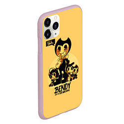 Чехол iPhone 11 Pro матовый Bendy And The Ink Machine, цвет: 3D-розовый — фото 2