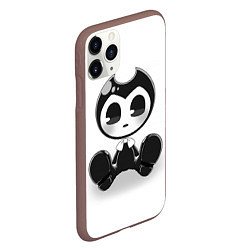 Чехол iPhone 11 Pro матовый Bendy And The Ink Machine, цвет: 3D-коричневый — фото 2