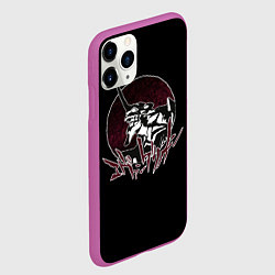 Чехол iPhone 11 Pro матовый Evangelion, цвет: 3D-фиолетовый — фото 2
