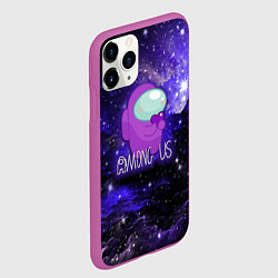 Чехол iPhone 11 Pro матовый Among Us, цвет: 3D-фиолетовый — фото 2