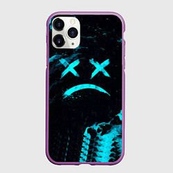 Чехол iPhone 11 Pro матовый Lil Peep, цвет: 3D-фиолетовый