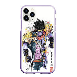 Чехол iPhone 11 Pro матовый JOJO, цвет: 3D-светло-сиреневый