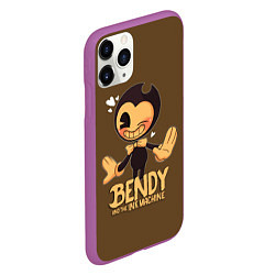 Чехол iPhone 11 Pro матовый Bendy And The Ink Machine, цвет: 3D-фиолетовый — фото 2