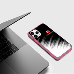 Чехол iPhone 11 Pro матовый Амбрелла, цвет: 3D-малиновый — фото 2