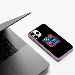 Чехол iPhone 11 Pro матовый Retro game, цвет: 3D-сиреневый — фото 2