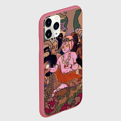 Чехол iPhone 11 Pro матовый BRING ME THE HORIZON ART, цвет: 3D-малиновый — фото 2