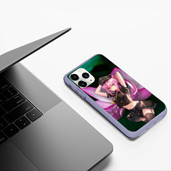 Чехол iPhone 11 Pro матовый Zero Two, цвет: 3D-светло-сиреневый — фото 2