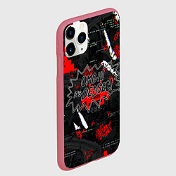 Чехол iPhone 11 Pro матовый Watch Dogs: Legion, цвет: 3D-малиновый — фото 2