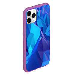 Чехол iPhone 11 Pro матовый NEON CRYSTALLS, цвет: 3D-фиолетовый — фото 2