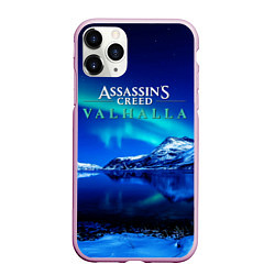 Чехол iPhone 11 Pro матовый ASSASSINS CREED VALHALLA, цвет: 3D-розовый