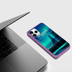 Чехол iPhone 11 Pro матовый ASSASSINS CREED VALHALLA, цвет: 3D-фиолетовый — фото 2