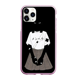 Чехол iPhone 11 Pro матовый Black girl aesthetic, цвет: 3D-розовый