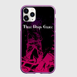Чехол iPhone 11 Pro матовый THREE DAYS GRACE, цвет: 3D-фиолетовый