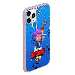 Чехол iPhone 11 Pro матовый BRAWL STARS SHELLY PSG, цвет: 3D-розовый — фото 2