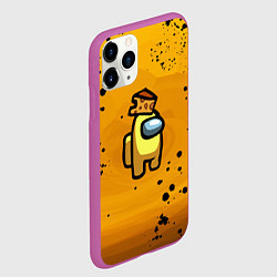 Чехол iPhone 11 Pro матовый Among Us Cheese Z, цвет: 3D-фиолетовый — фото 2
