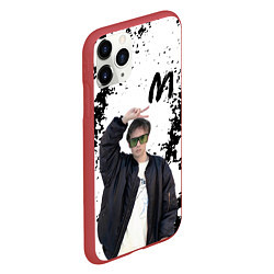 Чехол iPhone 11 Pro матовый СЛАВА МАРЛОУ, цвет: 3D-красный — фото 2