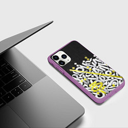 Чехол iPhone 11 Pro матовый GRAFFITY, цвет: 3D-фиолетовый — фото 2