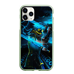 Чехол iPhone 11 Pro матовый NEON SAMURAI, цвет: 3D-салатовый