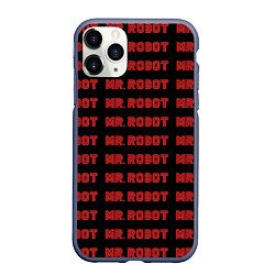 Чехол iPhone 11 Pro матовый Mr Robot, цвет: 3D-серый