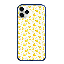 Чехол iPhone 11 Pro матовый Банановый рай, цвет: 3D-тёмно-синий