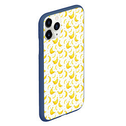 Чехол iPhone 11 Pro матовый Банановый рай, цвет: 3D-тёмно-синий — фото 2