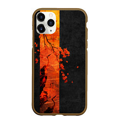 Чехол iPhone 11 Pro матовый ЦАПЛЯ, цвет: 3D-коричневый