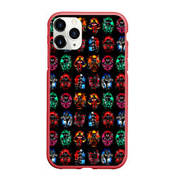 Чехол iPhone 11 Pro матовый Моя геройская академия, цвет: 3D-красный