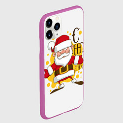 Чехол iPhone 11 Pro матовый С НГ, ёпта!, цвет: 3D-фиолетовый — фото 2