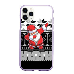 Чехол iPhone 11 Pro матовый Свитер Santa DAB, цвет: 3D-светло-сиреневый