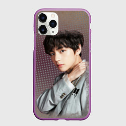 Чехол iPhone 11 Pro матовый BTS Ким Тэ Хён, цвет: 3D-фиолетовый