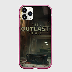 Чехол iPhone 11 Pro матовый The Outlast Trials, цвет: 3D-малиновый