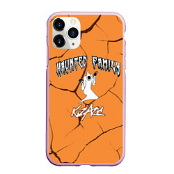 Чехол iPhone 11 Pro матовый Haunted Family лейбл Kizaru, цвет: 3D-розовый