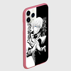 Чехол iPhone 11 Pro матовый Магическая битва, цвет: 3D-малиновый — фото 2