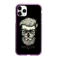 Чехол iPhone 11 Pro матовый Хипстер, цвет: 3D-фиолетовый