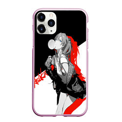 Чехол iPhone 11 Pro матовый Asuka Langley Evangelion, цвет: 3D-розовый