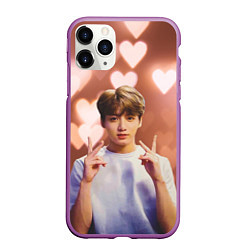 Чехол iPhone 11 Pro матовый JUNGKOOK BTS, цвет: 3D-фиолетовый