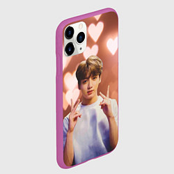 Чехол iPhone 11 Pro матовый JUNGKOOK BTS, цвет: 3D-фиолетовый — фото 2