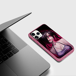 Чехол iPhone 11 Pro матовый Play with me, цвет: 3D-малиновый — фото 2