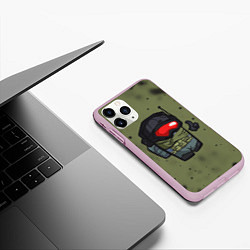 Чехол iPhone 11 Pro матовый AMONG US & CALL OF DUTY, цвет: 3D-розовый — фото 2