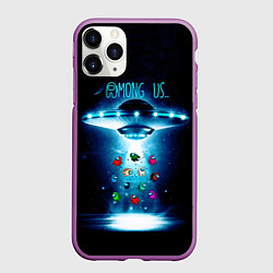 Чехол iPhone 11 Pro матовый Среди Нас, цвет: 3D-фиолетовый